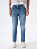 Alessio Tapered Leg Mid Waist Jean Trousers