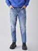 Alessio Tapered Leg Mid Waist Jean Trousers