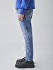 Alessio Tapered Leg Mid Waist Jean Trousers