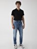 Alessio Tapered Leg Mid Waist Jean Trousers