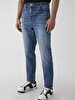 Alessio Tapered Leg Mid Waist Jean Trousers