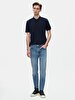 Alessio Tapered Leg Mid Waist Jean Trousers