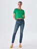 Ronna Dar Paça Yüksek Bel Jean Trousers