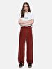 Vionne Geni̇ş Paça Yüksek Bel Trousers