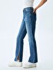 Betiana Split Yüksek Bel Jean Trousers
