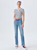Betiana Split Yüksek Bel Jean Trousers