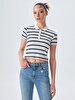 Betiana Split Yüksek Bel Jean Trousers