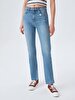 Betiana Split Yüksek Bel Jean Trousers