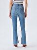 Betiana Split Yüksek Bel Jean Trousers