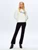 Betiana Split Yüksek Bel Jean Trousers
