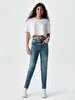 Molly Super High Tapered Leg Yüksek Bel Jean Trousers