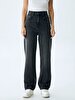 Vionne B Wide Leg Yüksek Bel Jean Trousers