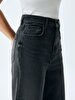Vionne B Wide Leg Yüksek Bel Jean Trousers