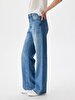 Danica Geni̇ş Paça Yüksek Bel Jean Trousers