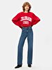 Danica Geni̇ş Paça Yüksek Bel Jean Trousers
