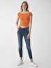 Marcella X Tapered Leg Yüksek Bel Jean Trousers
