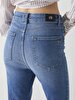 Marcella X Dar Paça Yüksek Bel Jean Trousers