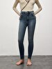 Marcella X Dar Paça Yüksek Bel Jean Trousers