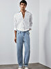Vernon Straight Cut Orta Bel Jean Trousers