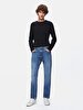 Hollywood Y Düz Paça Orta Bel Jean Trousers