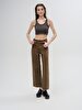 Danelle Geni̇ş Paça Yüksek Bel Jean Trousers