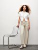 Danelle Geni̇ş Paça Yüksek Bel Jean Trousers