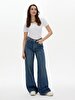 Lottie Geni̇ş Paça Yüksek Bel Jean Trousers