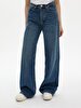 Lottie Geni̇ş Paça Yüksek Bel Jean Trousers