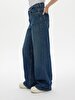 Lottie Geni̇ş Paça Yüksek Bel Jean Trousers
