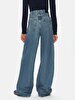 Lottie Geni̇ş Paça Yüksek Bel Jean Trousers