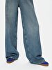 Lottie Geni̇ş Paça Yüksek Bel Jean Trousers