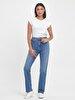 Betiana X Düz Paça Yüksek Bel Jean Trousers