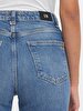 Betiana X Düz Paça Yüksek Bel Jean Trousers