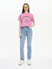 Betiana X Düz Paça Yüksek Bel Jean Trousers