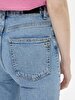 Betiana X Düz Paça Yüksek Bel Jean Trousers