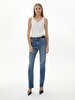 Betiana X Düz Paça Yüksek Bel Jean Trousers