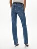 Betiana X Düz Paça Yüksek Bel Jean Trousers