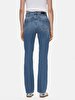 Betiana X Düz Paça Yüksek Bel Jean Trousers
