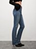 Betiana X Düz Paça Yüksek Bel Jean Trousers
