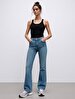 Noelia Flare Yüksek Bel Jean Trousers