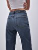 Lerana Düz Paça Yüksek Bel Jean Trousers