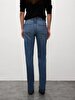 Lerana Düz Paça Yüksek Bel Jean Trousers