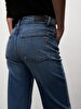 Lerana Düz Paça Yüksek Bel Jean Trousers