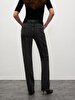 Lerana Düz Paça Yüksek Bel Jean Trousers