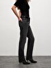 Lerana Düz Paça Yüksek Bel Jean Trousers