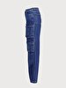 Marien Cargo Yüksek Bel Jean Trousers