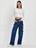 Marien Cargo Yüksek Bel Jean Trousers