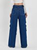Marien Cargo Yüksek Bel Jean Trousers