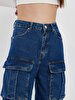 Marien Cargo Yüksek Bel Jean Trousers