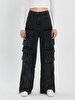 Marien Cargo Yüksek Bel Jean Trousers